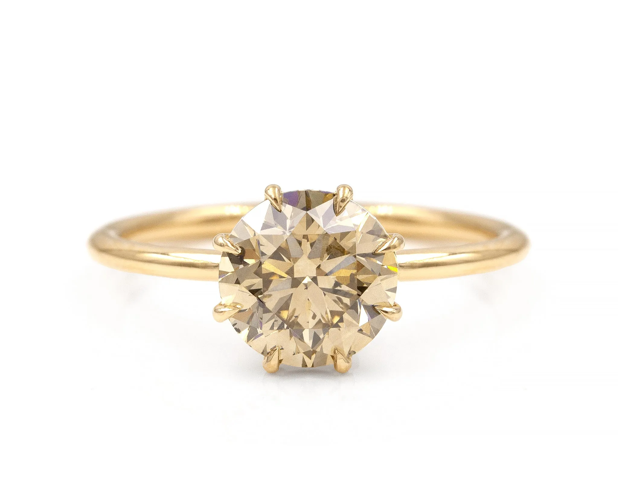 2.42-Carat Champagne Diamond Soleil Ring