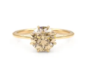 2.42-Carat Champagne Diamond Soleil Ring