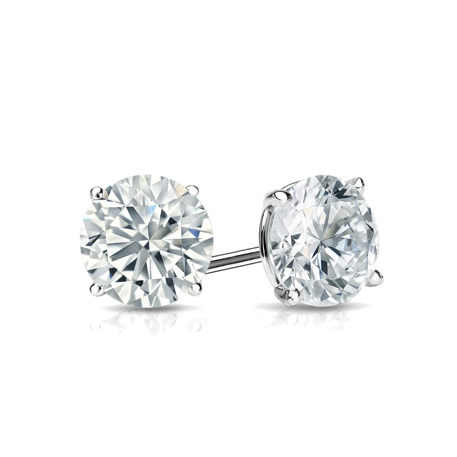 2Ct TW Lab Created Diamond Stud Earrings