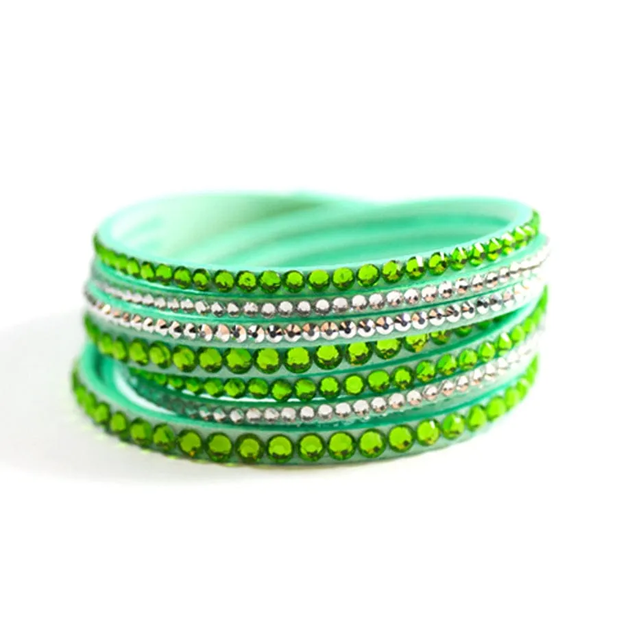 5 Leatherette Wrap-Around Color Bracelets of your Choice!