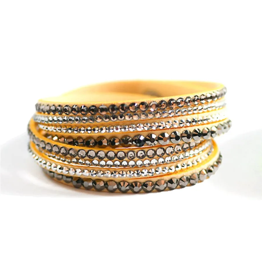 5 Leatherette Wrap-Around Color Bracelets of your Choice!