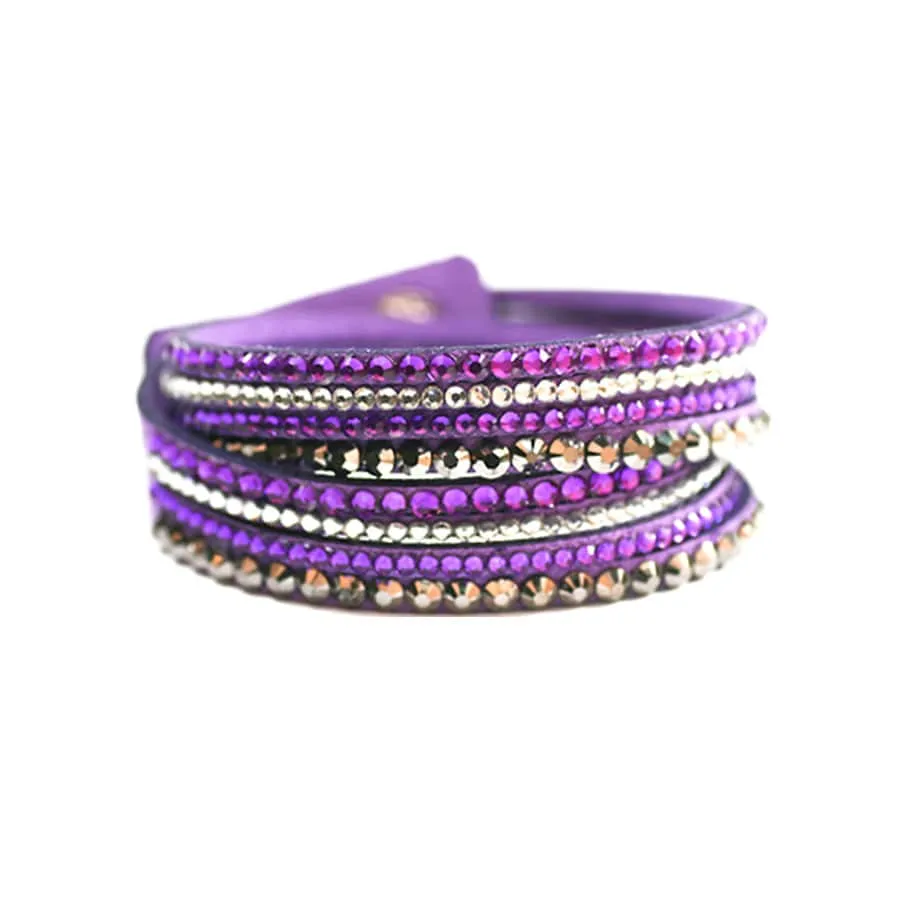 5 Leatherette Wrap-Around Color Bracelets of your Choice!