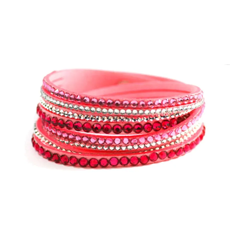 5 Leatherette Wrap-Around Color Bracelets of your Choice!