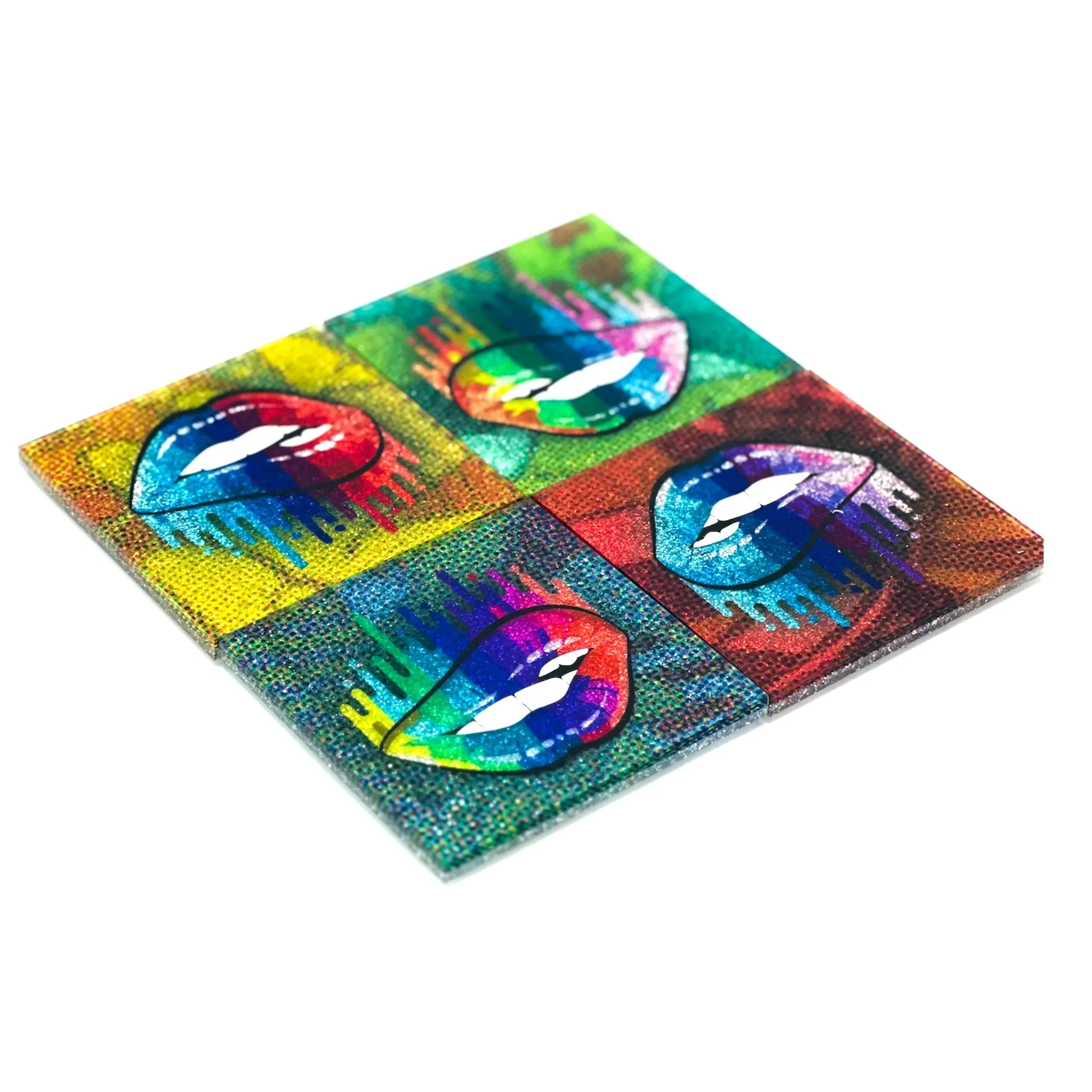 Acrylic Lip Drip Coasters