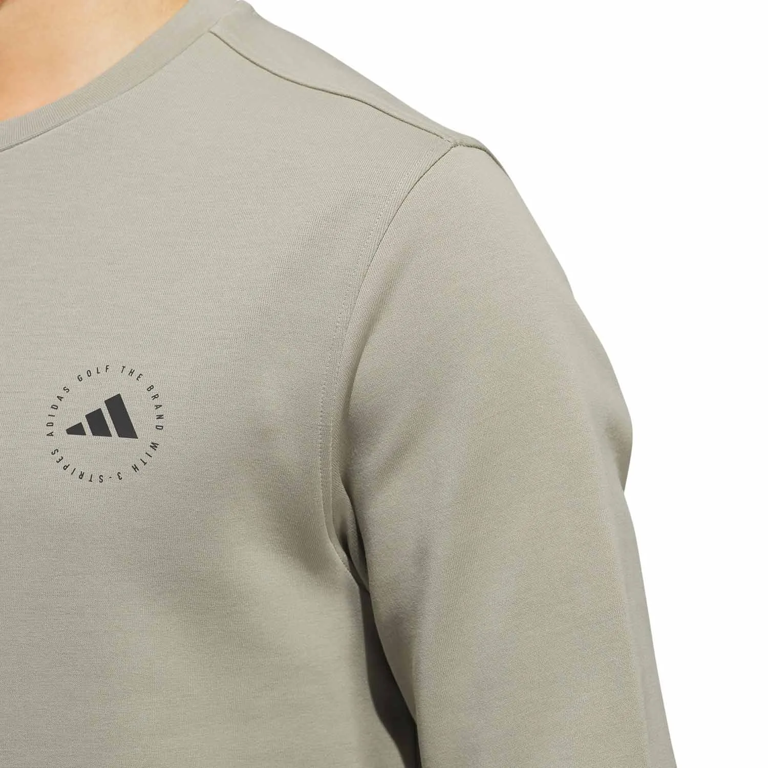 adidas Golf Core Crew Neck Sweatshirt - Silver Pebble