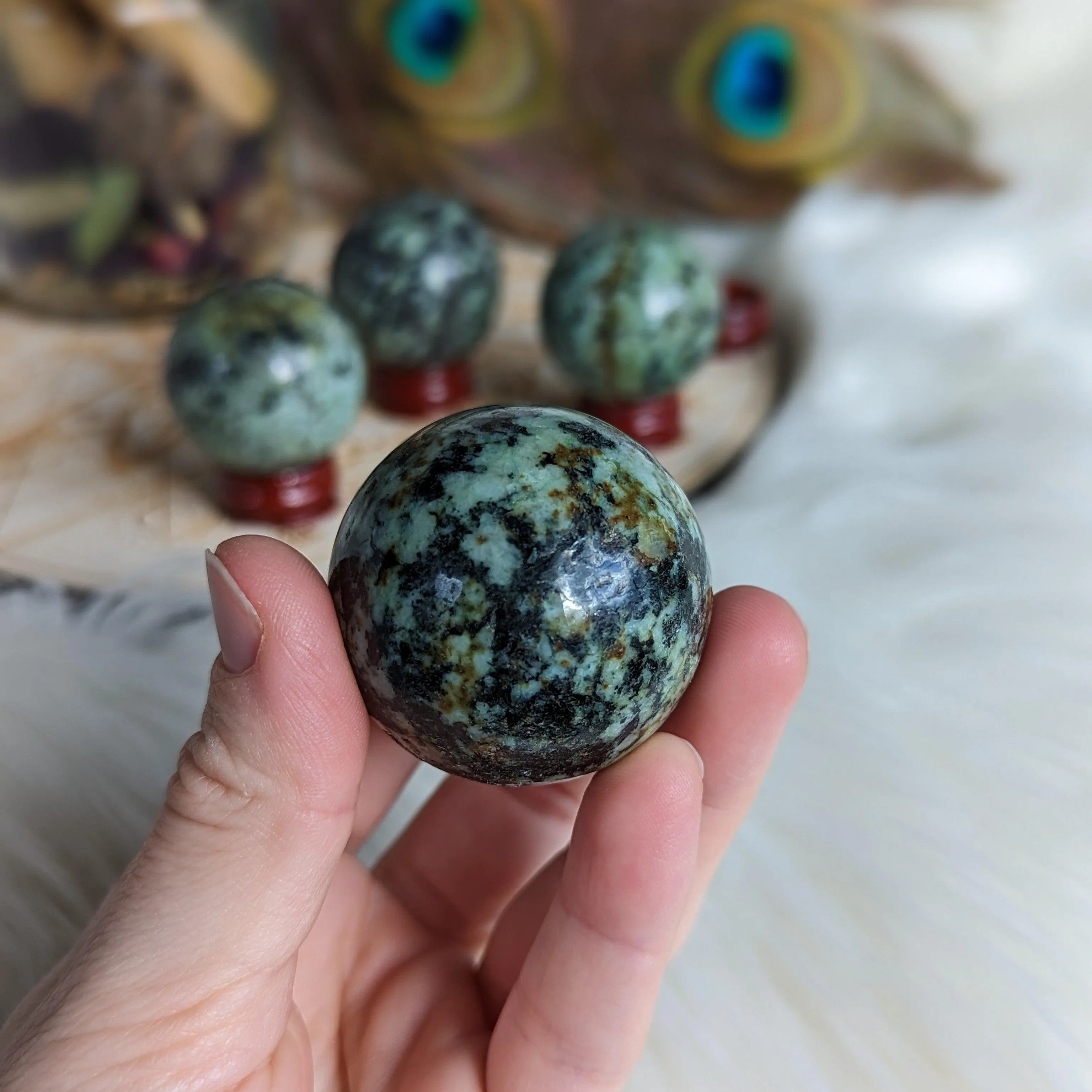 African Turquoise Sphere ~ Evolution & Transformation