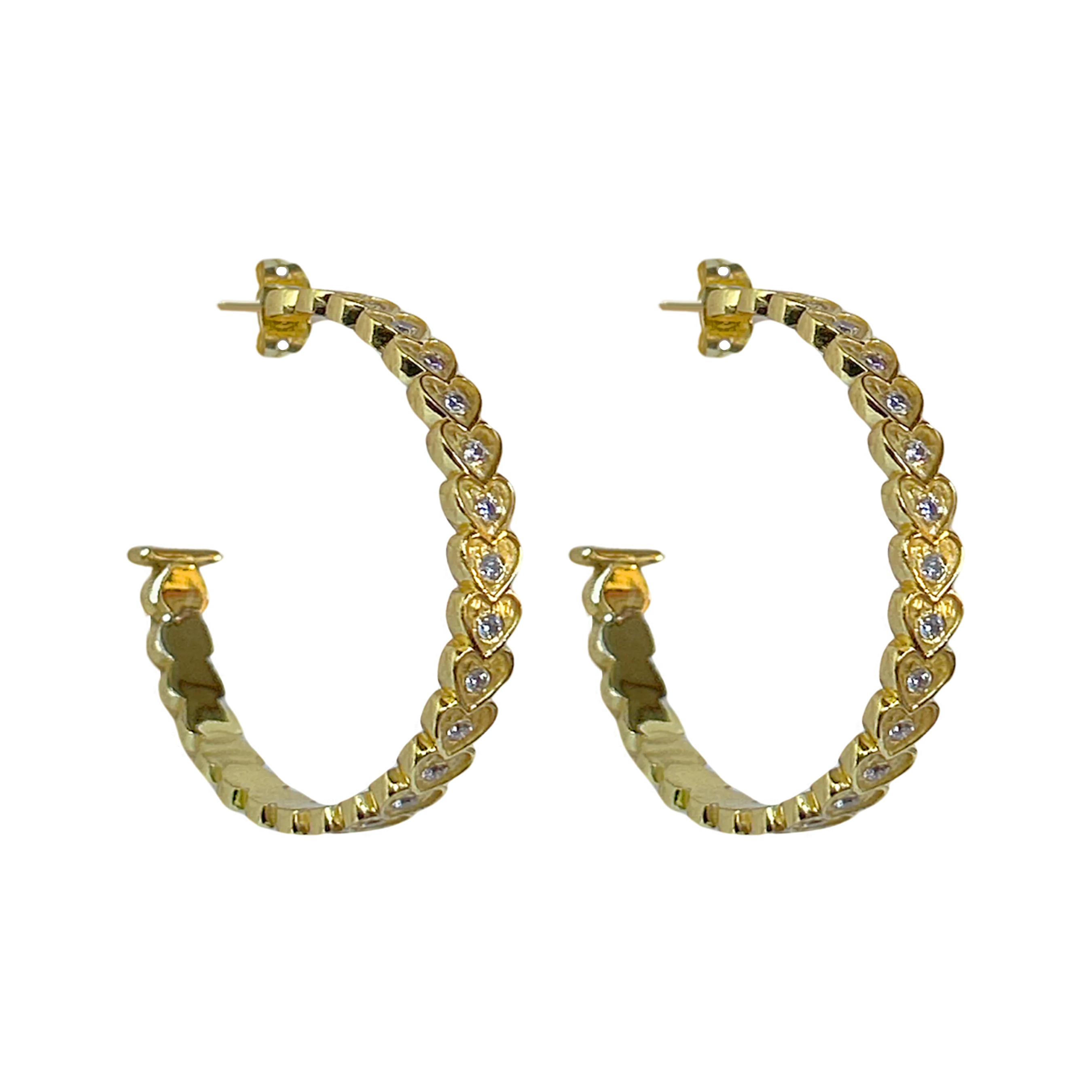 AMBER Hoops | Gold