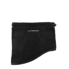 And Wander High Loft Fleece Neck Warmer Black