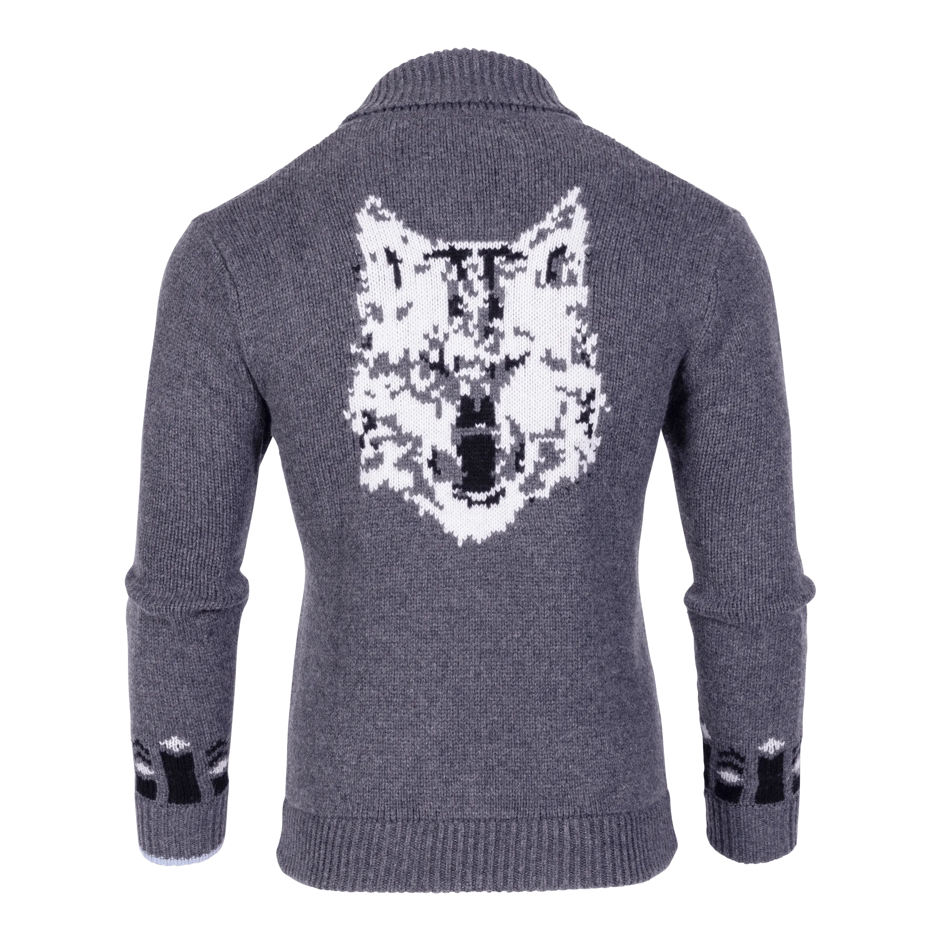 Arctic Wolf Shawl Cardigan