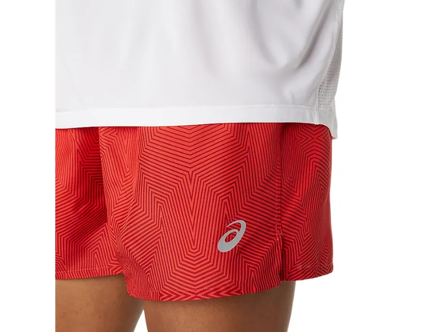 Asics men's running shorts Kasane Short 2011C013 600 electric red/burgundy