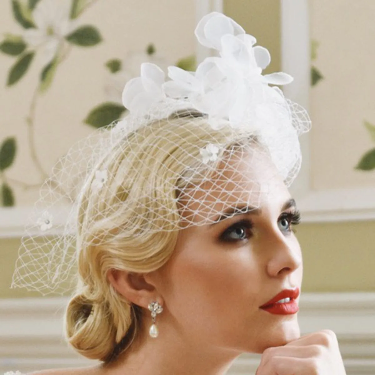 Audrey Birdcage Fascinator