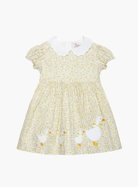 Baby Floral Petal Collar Duck Dress