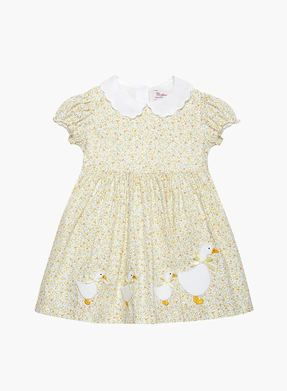 Baby Floral Petal Collar Duck Dress