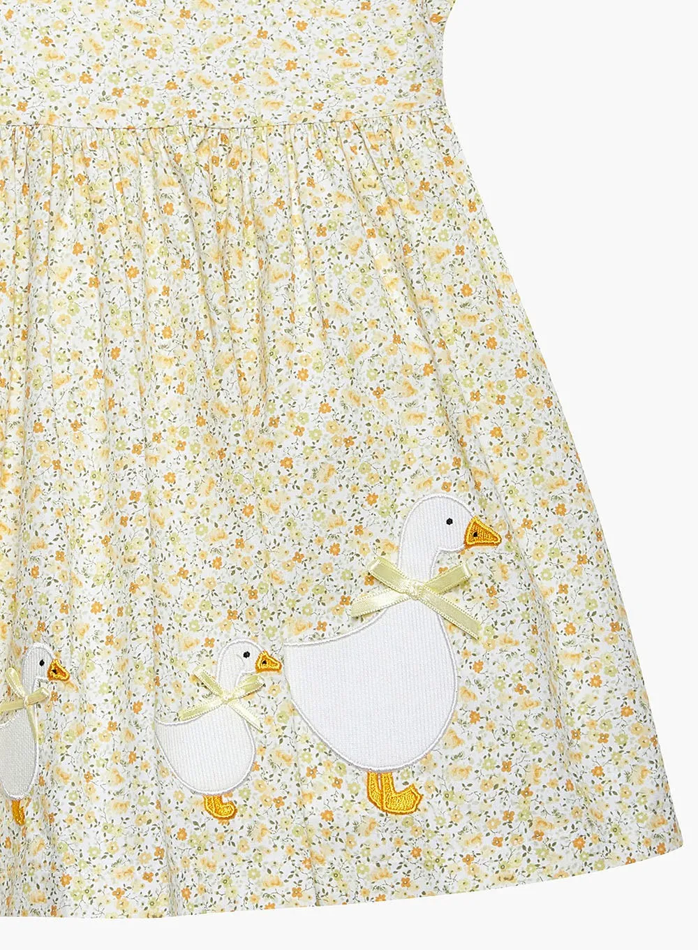 Baby Floral Petal Collar Duck Dress