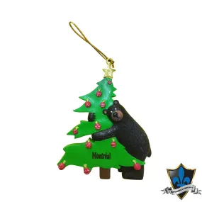 Bear with christmas tree