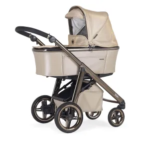 Bebecar Via  Combination Pram, Raincover and LA3 Kit - Gold