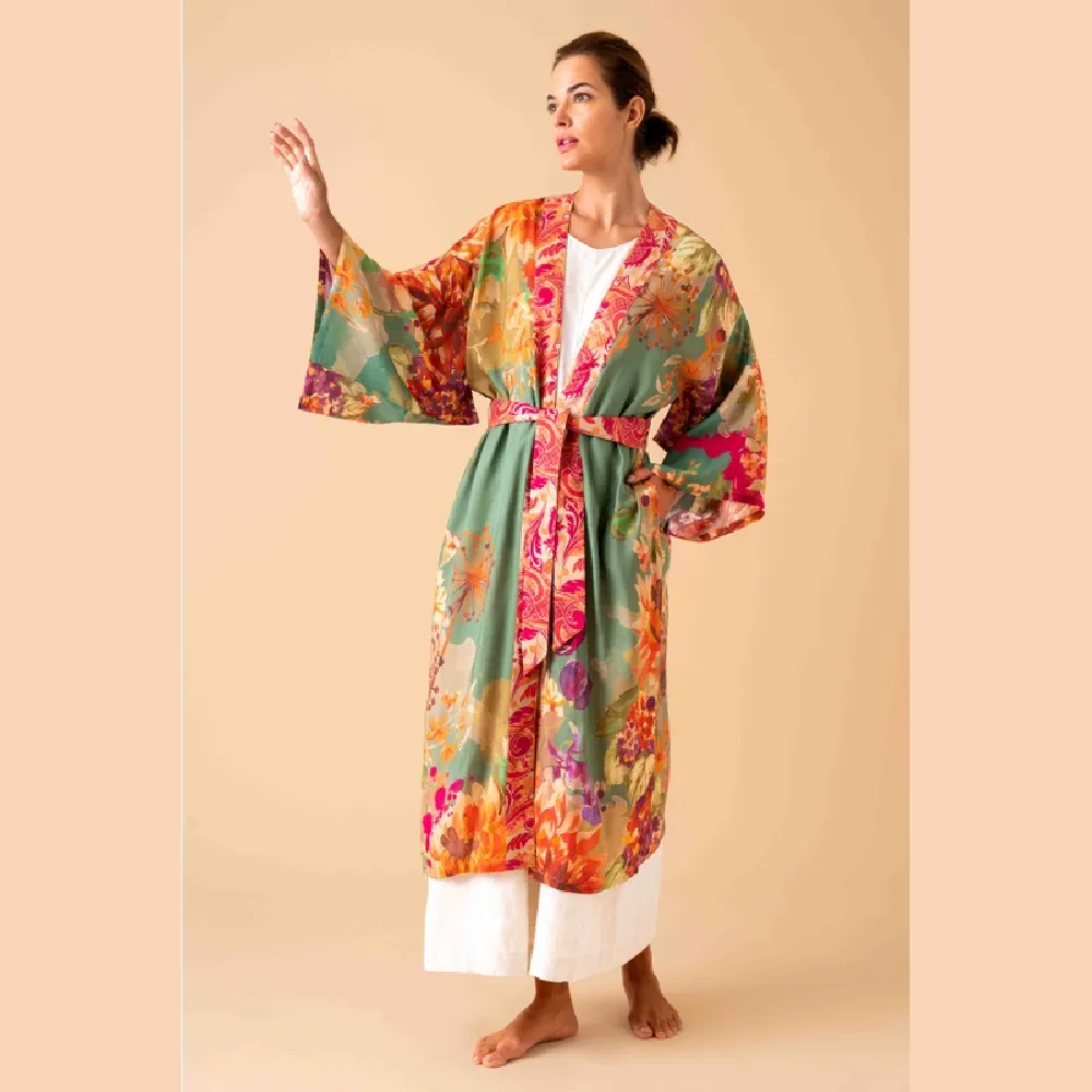 Birds and Blooms Kimono