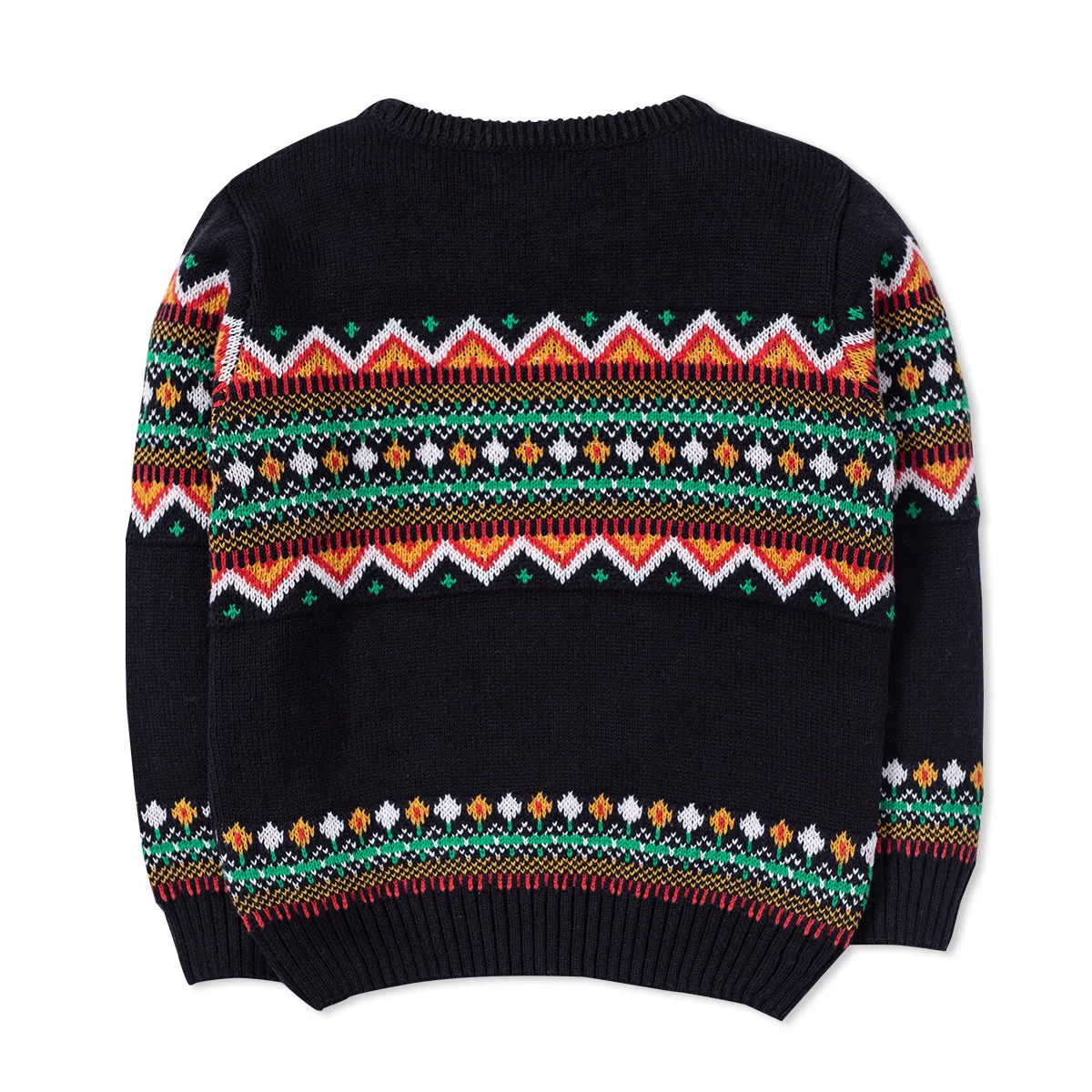 Black & Red Waving Sweater