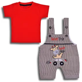 Boys T-shirt and Dungaree