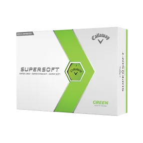 Callaway Supersoft 2023 Golf Balls - Matte Green