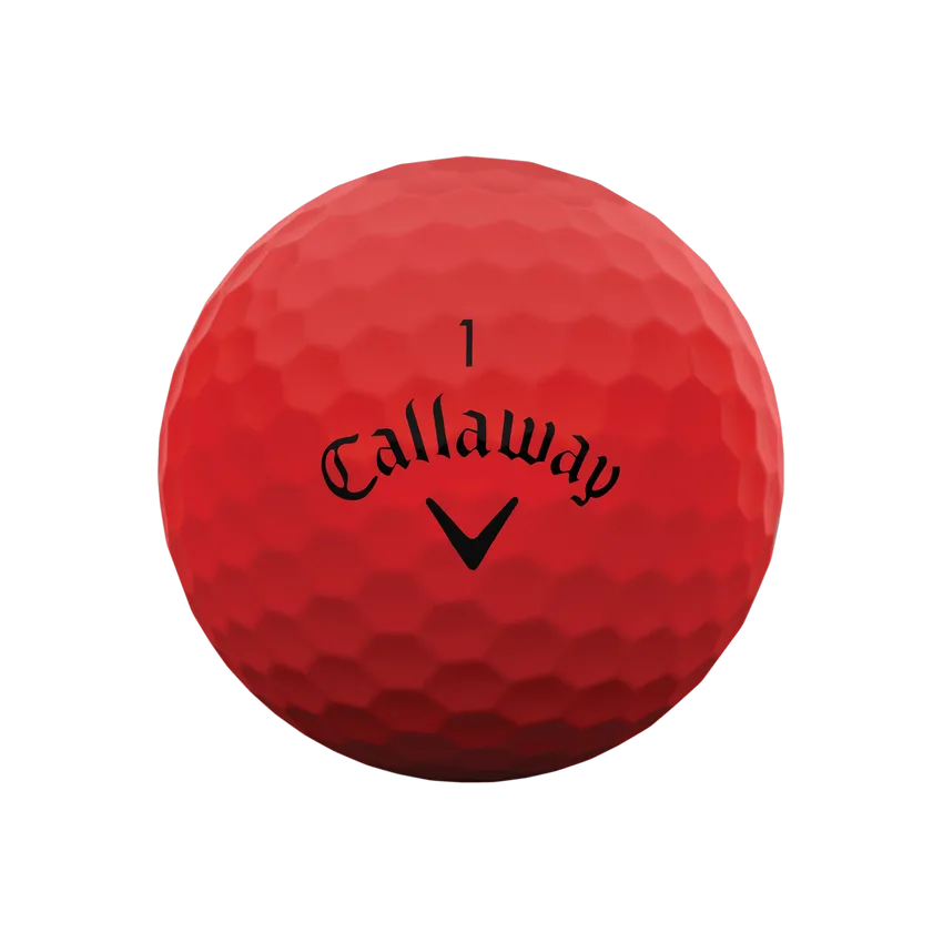 Callaway Supersoft 2023 Golf Balls - Matte Red