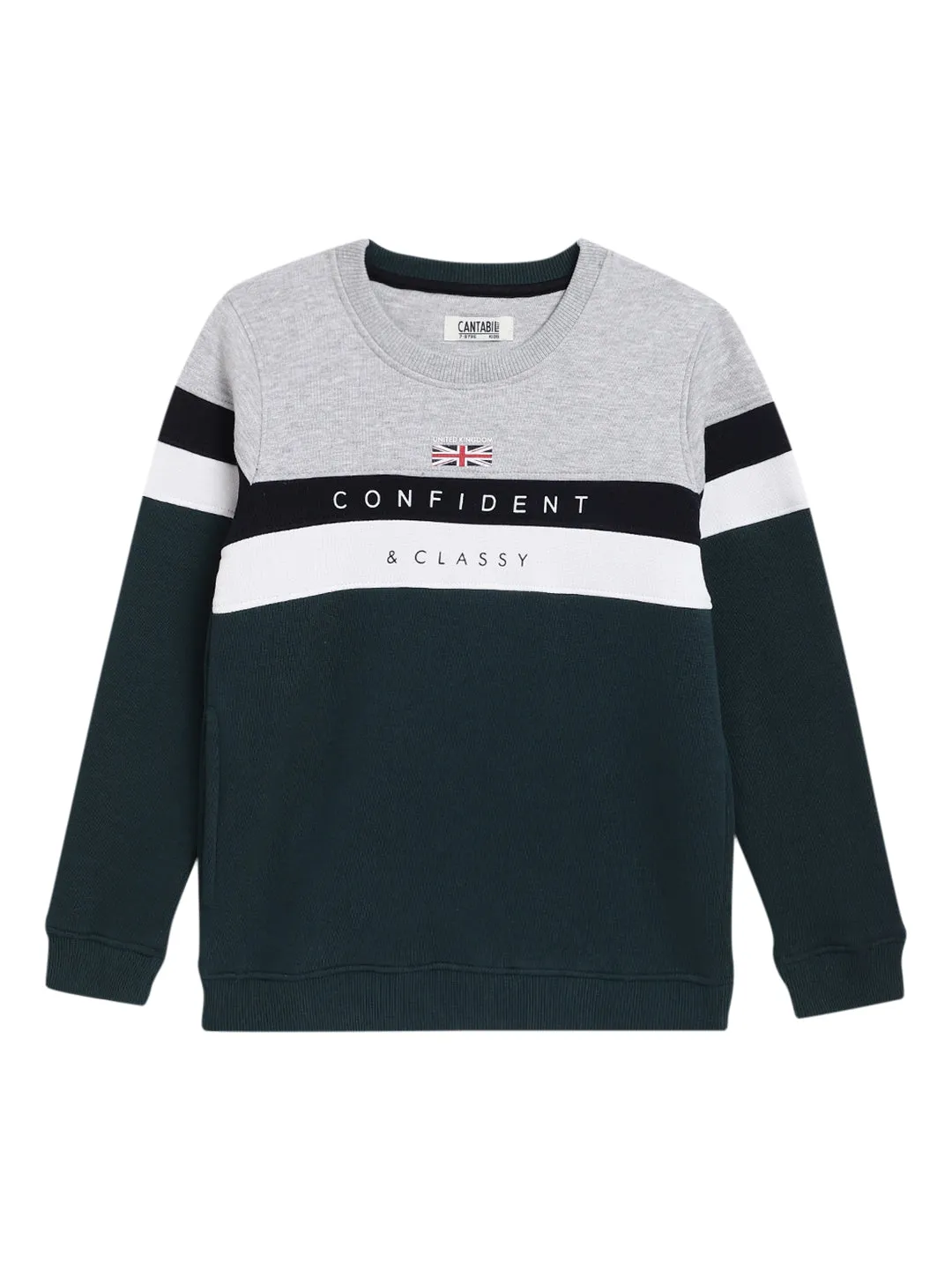 Cantabil Boys B.Green Sweatshirt