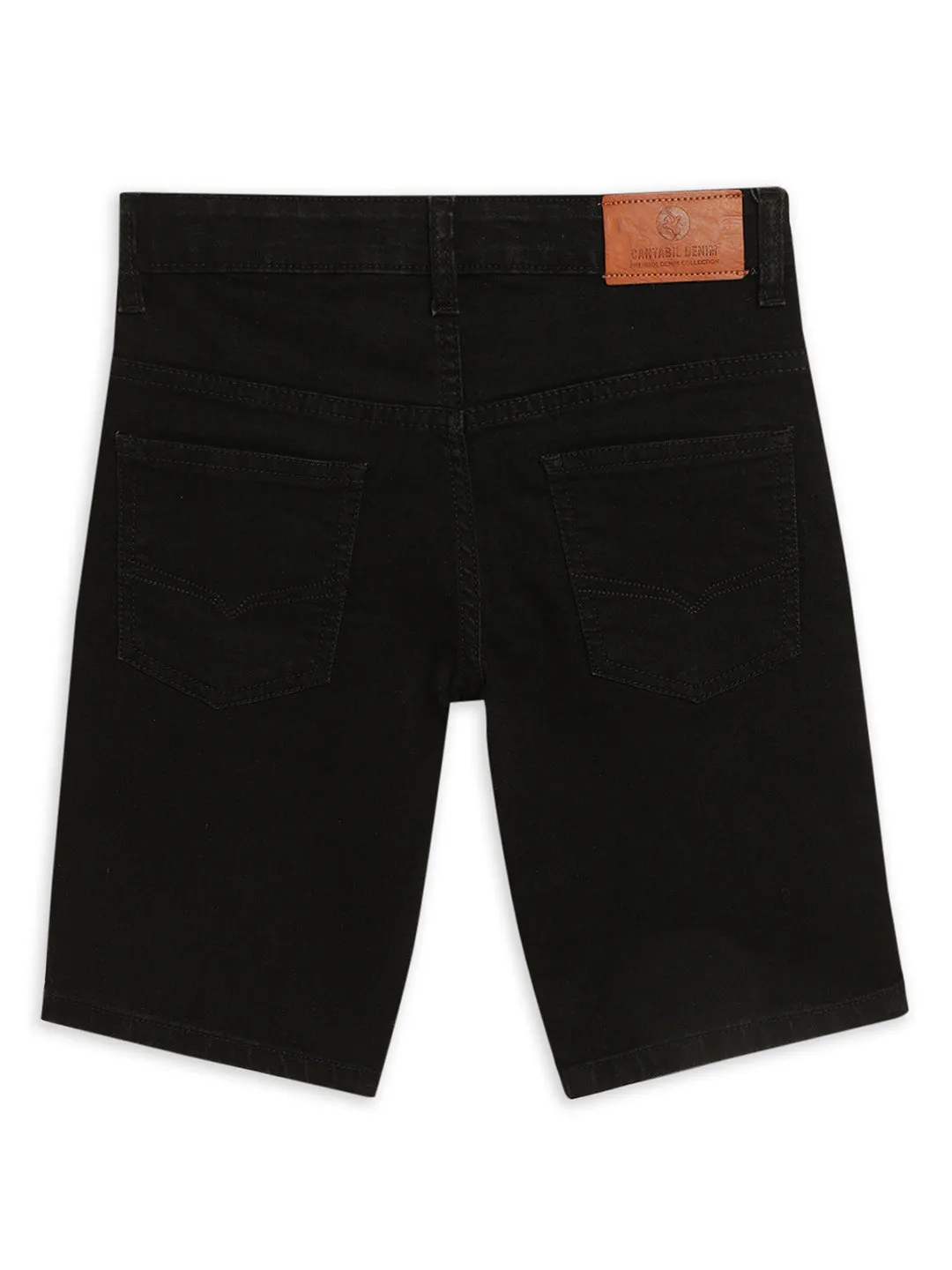 Cantabil Boy's Denim Black Shorts