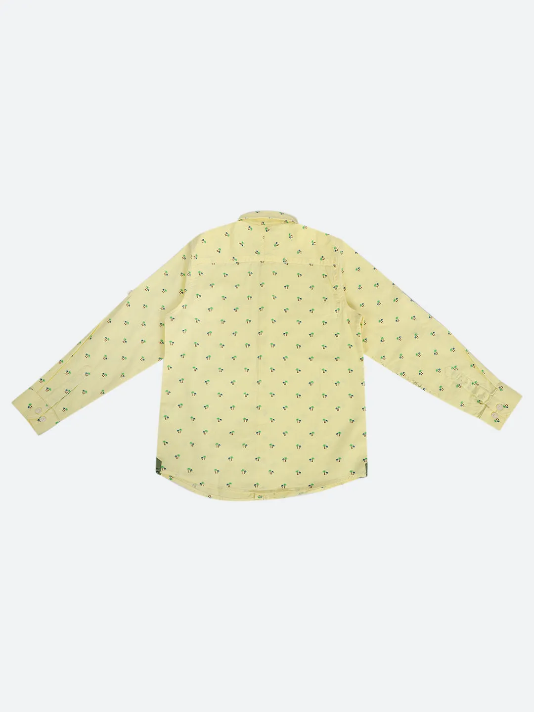 Cantabil Boy's Yellow Full Sleeves Shirt