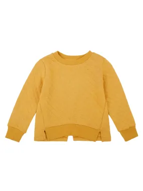 Cantabil  Girls Mustard Sweatshirt