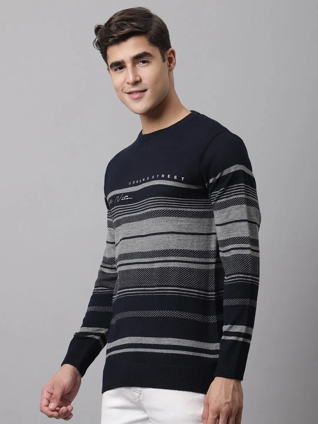 Cantabil  Men Navy Sweater