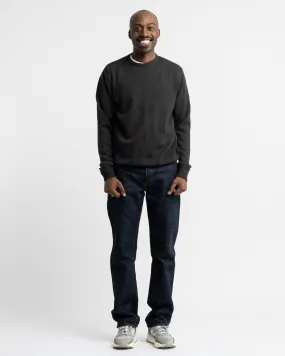 Crewneck Long Sleeve Merino Wool Charcoal