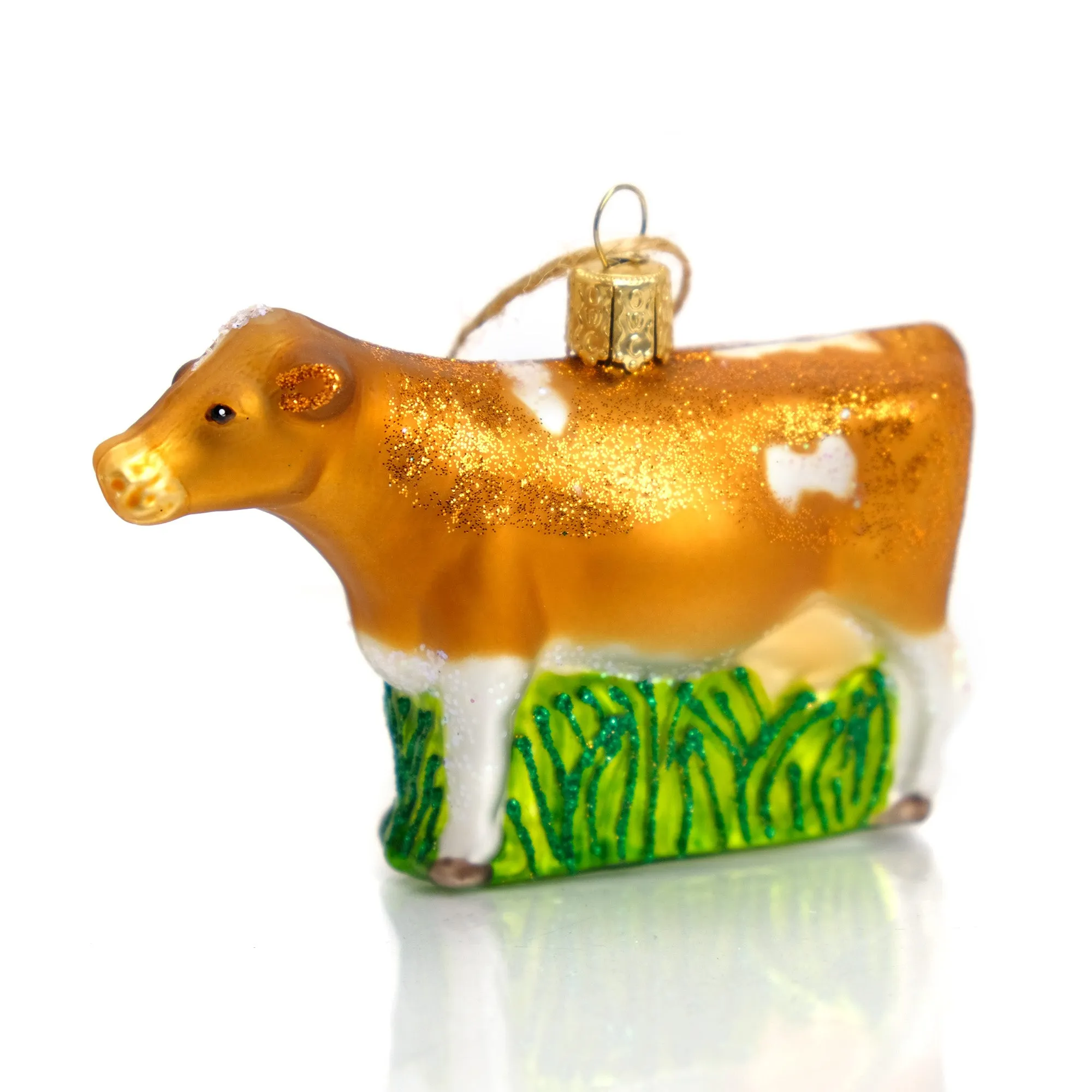 Dairy Cow Ornament Moo Brown or Moo Black