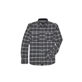 Dakota Grizzly Riley Flannel Shirt Smoke