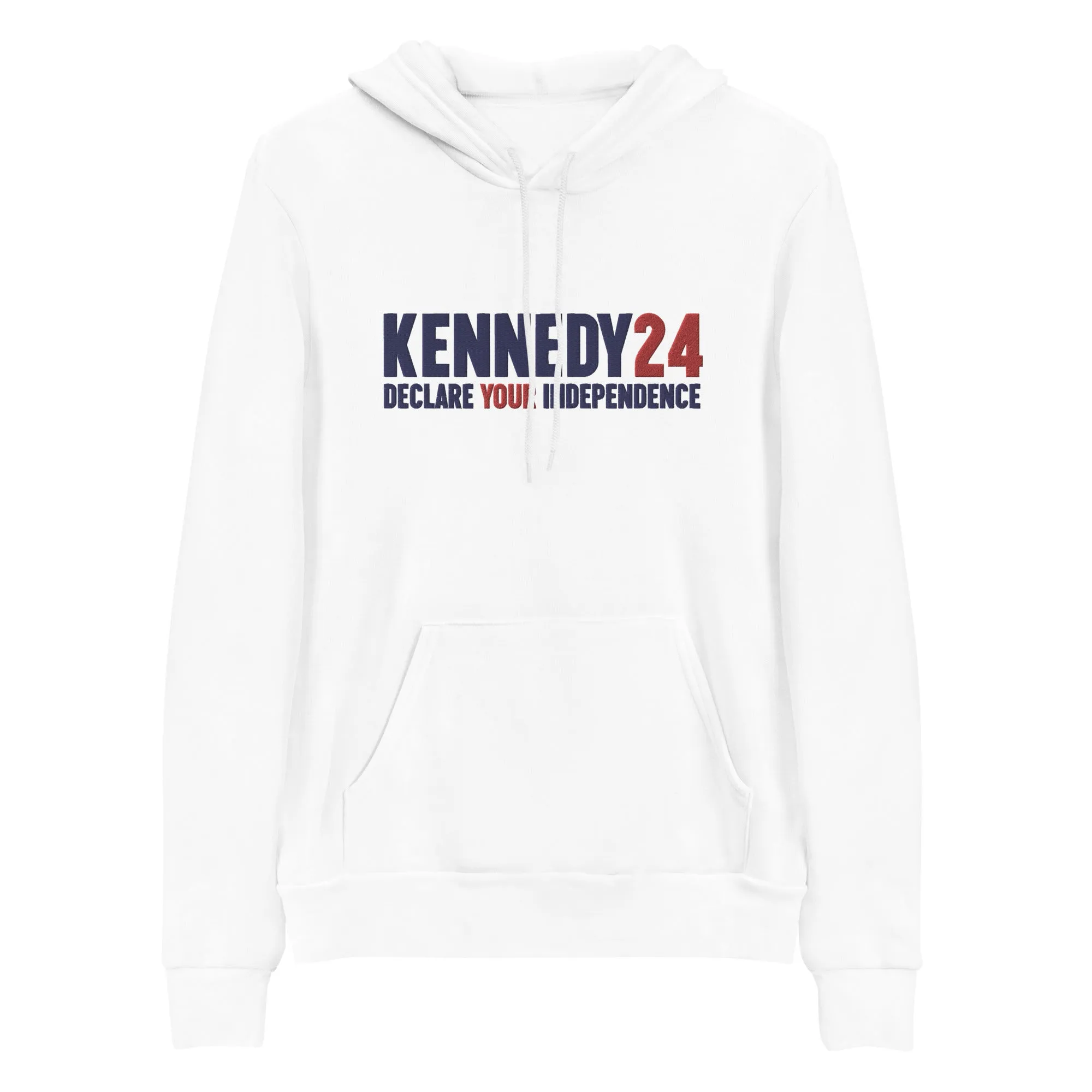 Declare Your Independence Embroidered Hoodie - White