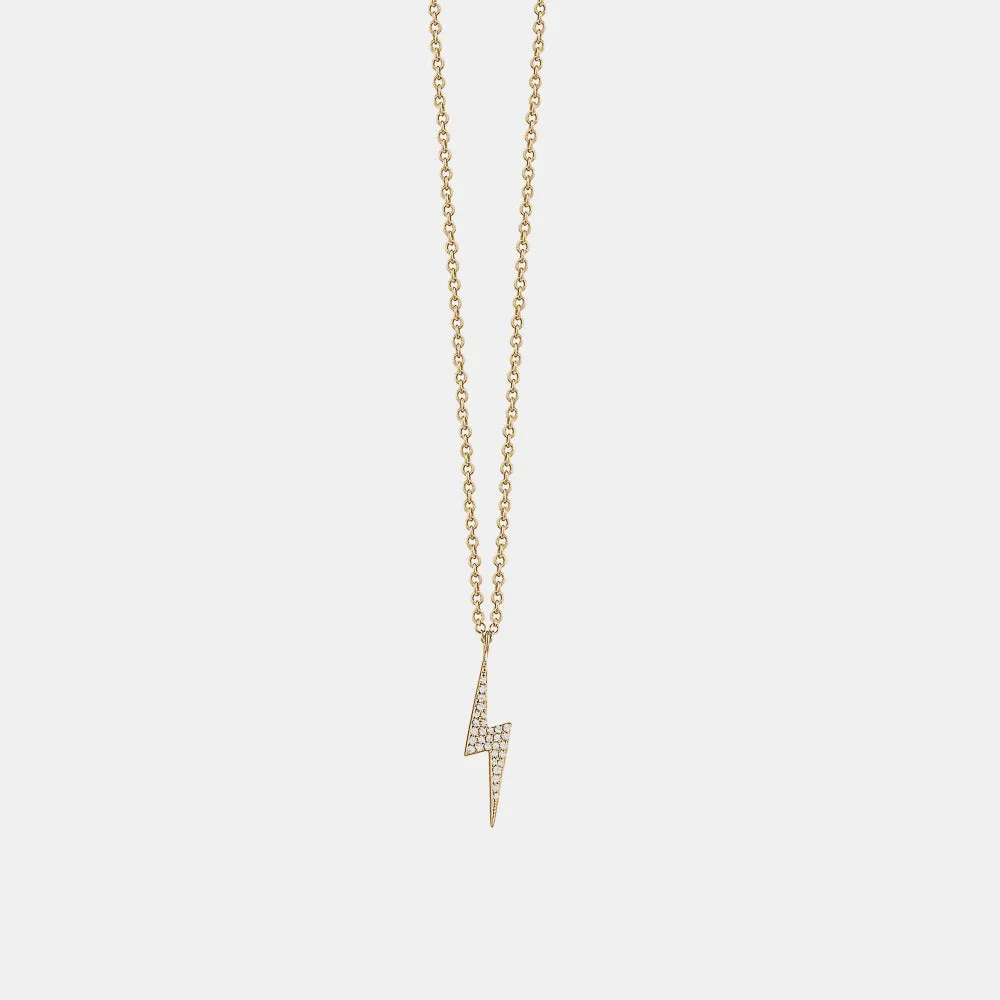 Diamond Lightning Bolt Necklace