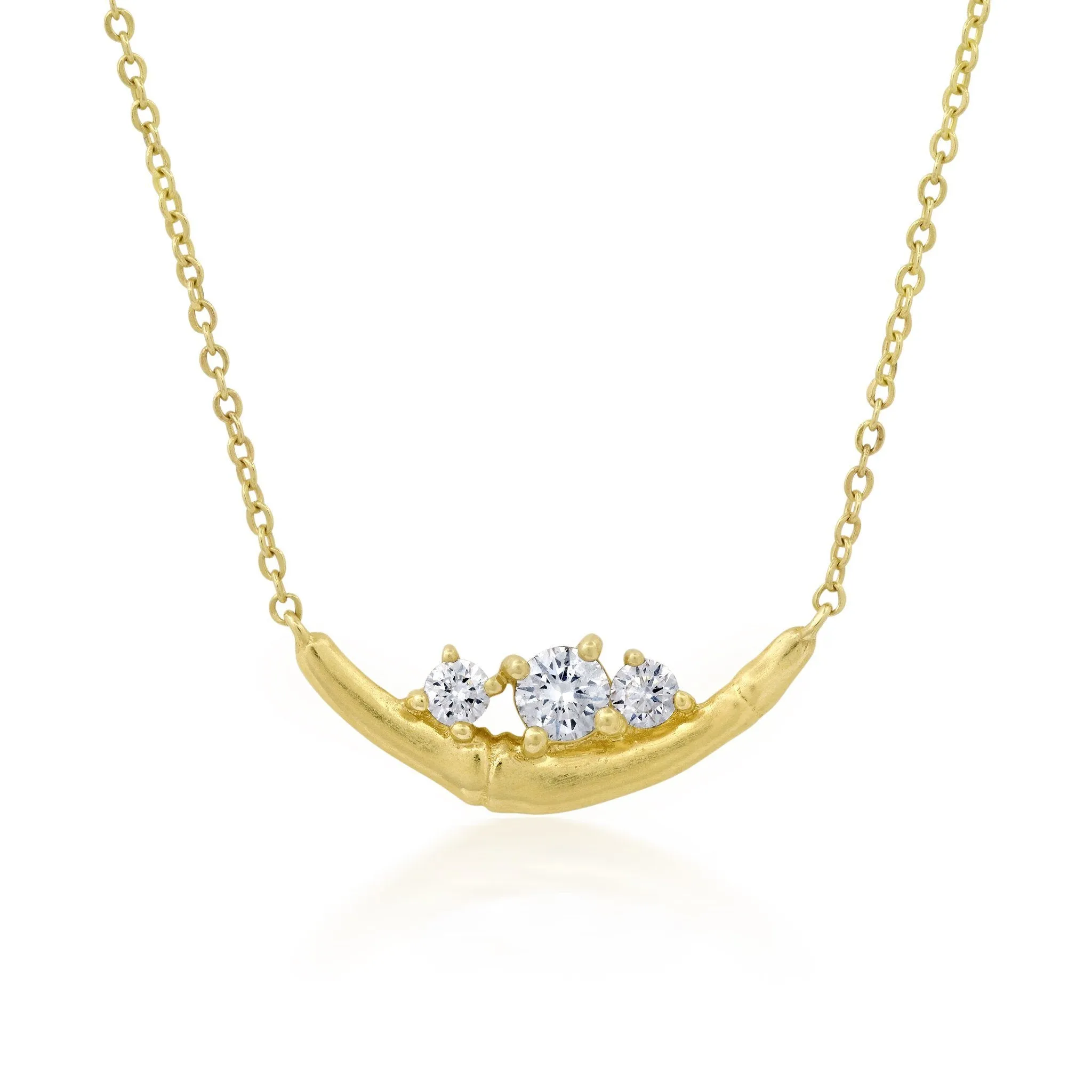 Diamond Moon Necklace