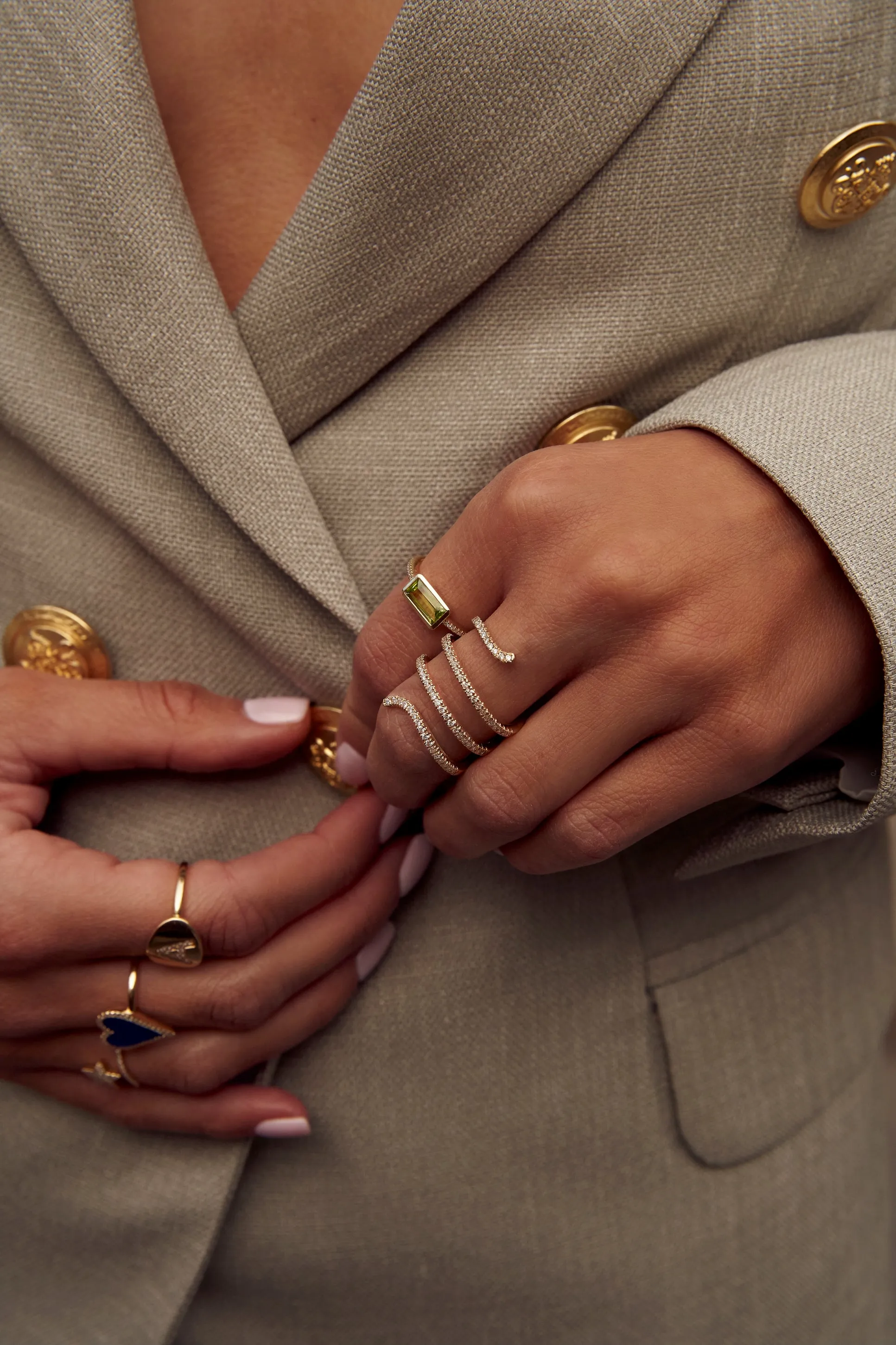 Diamond Snake Ring