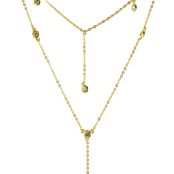 DOUBLE LAYER DIAMOND BY THE YARD LARIAT