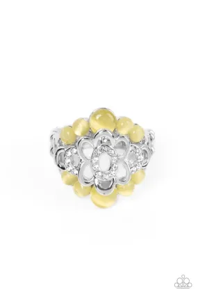 Eden Equinox Yellow Cat's Eye Stone Ring - Paparazzi Accessories