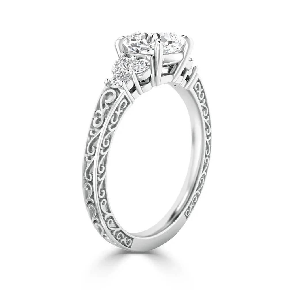 Elizabeth - 18ct White Gold - Cushion