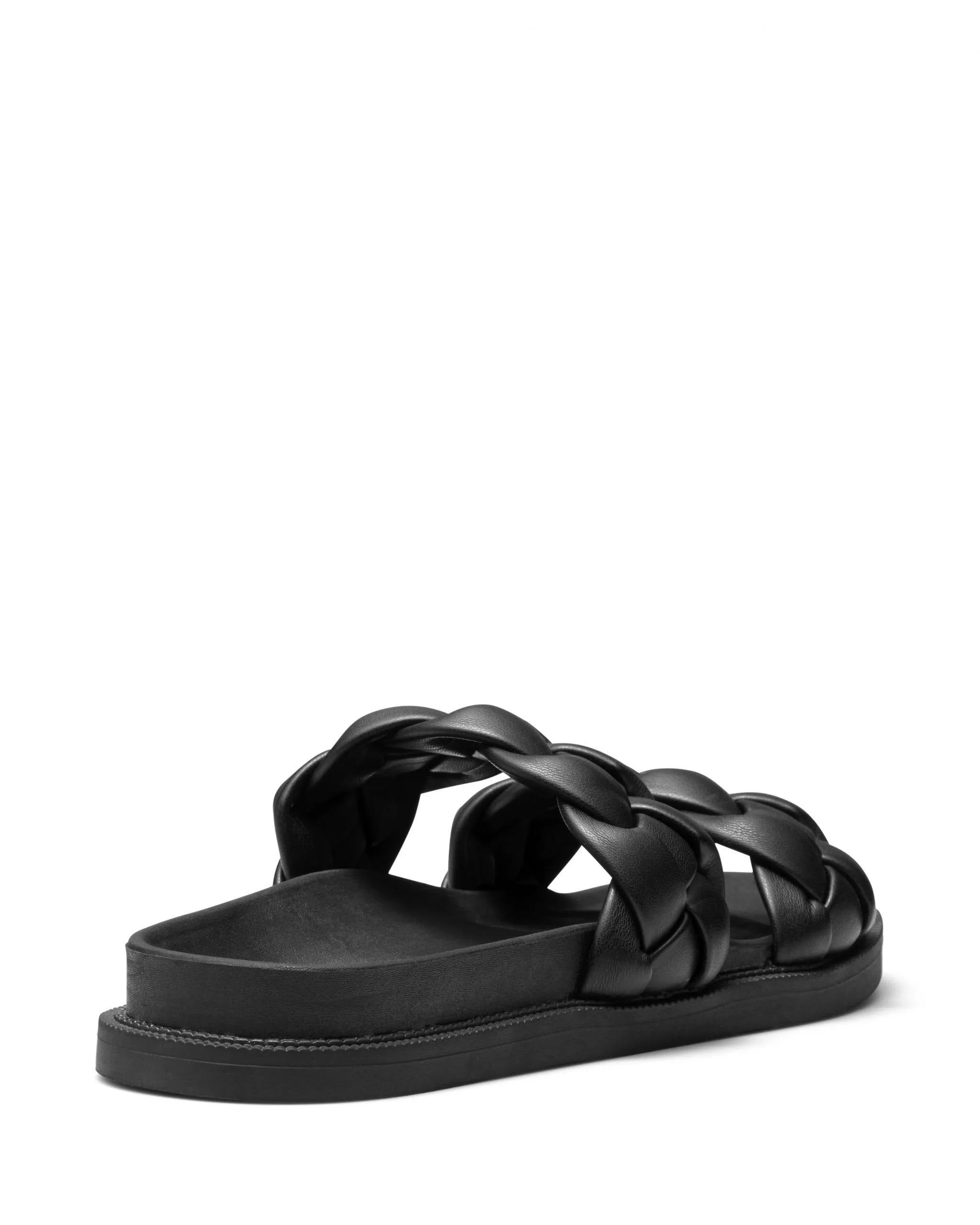 Elle Flat Sandal Black