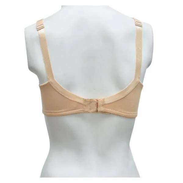 Everyday Cotton Bra Non Padded Wire Free Daily Bra Partially Embroidered Everyday Bra