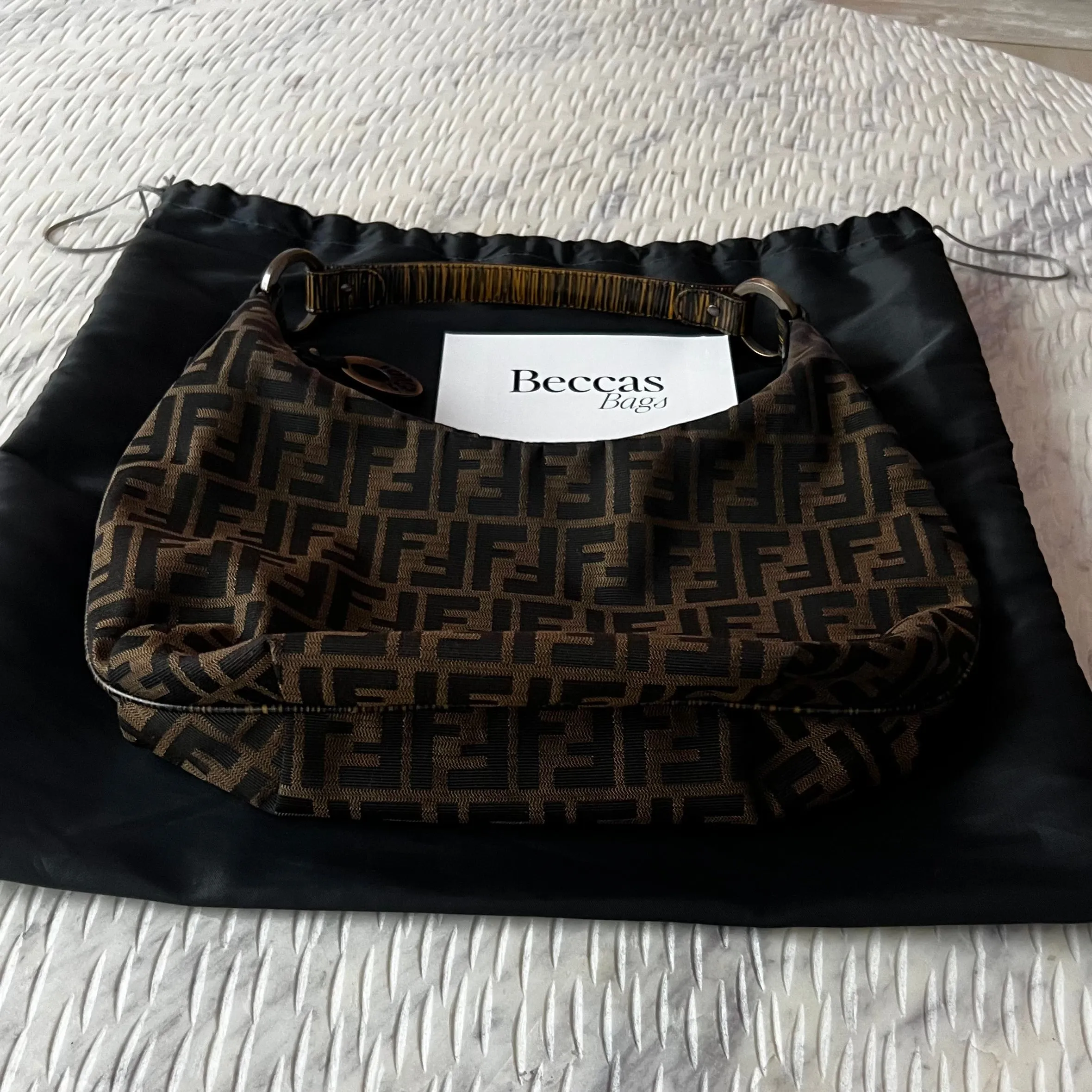 Fendi Zucca FF Hobo Bag