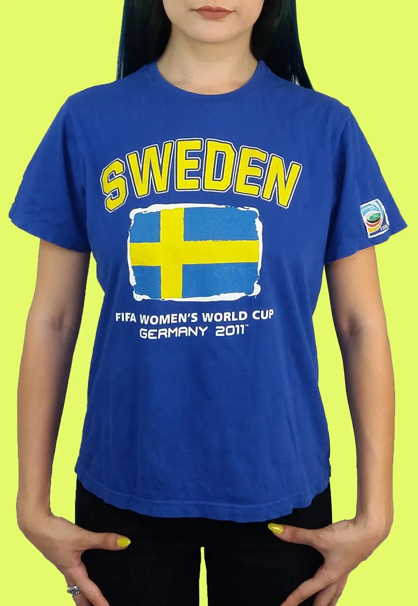 FIFA World Cup Sweden T-shirt Kids Teens Women Petite - size XS-S - kids 152