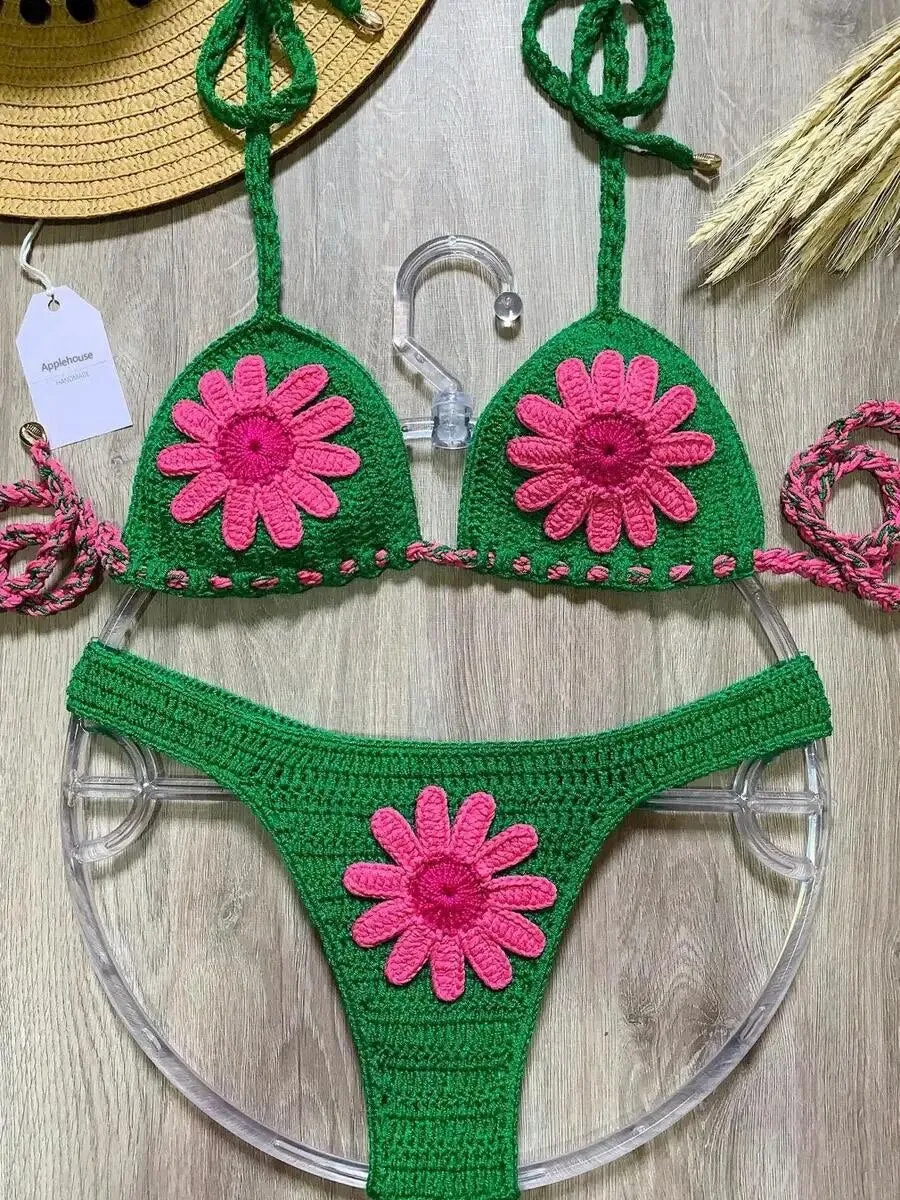 Florales Fantasy-Micro-Bikini-Set 