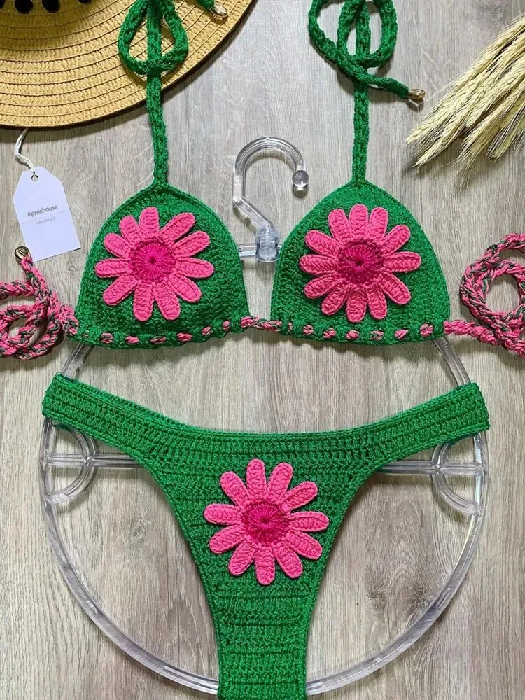 Florales Fantasy-Micro-Bikini-Set 