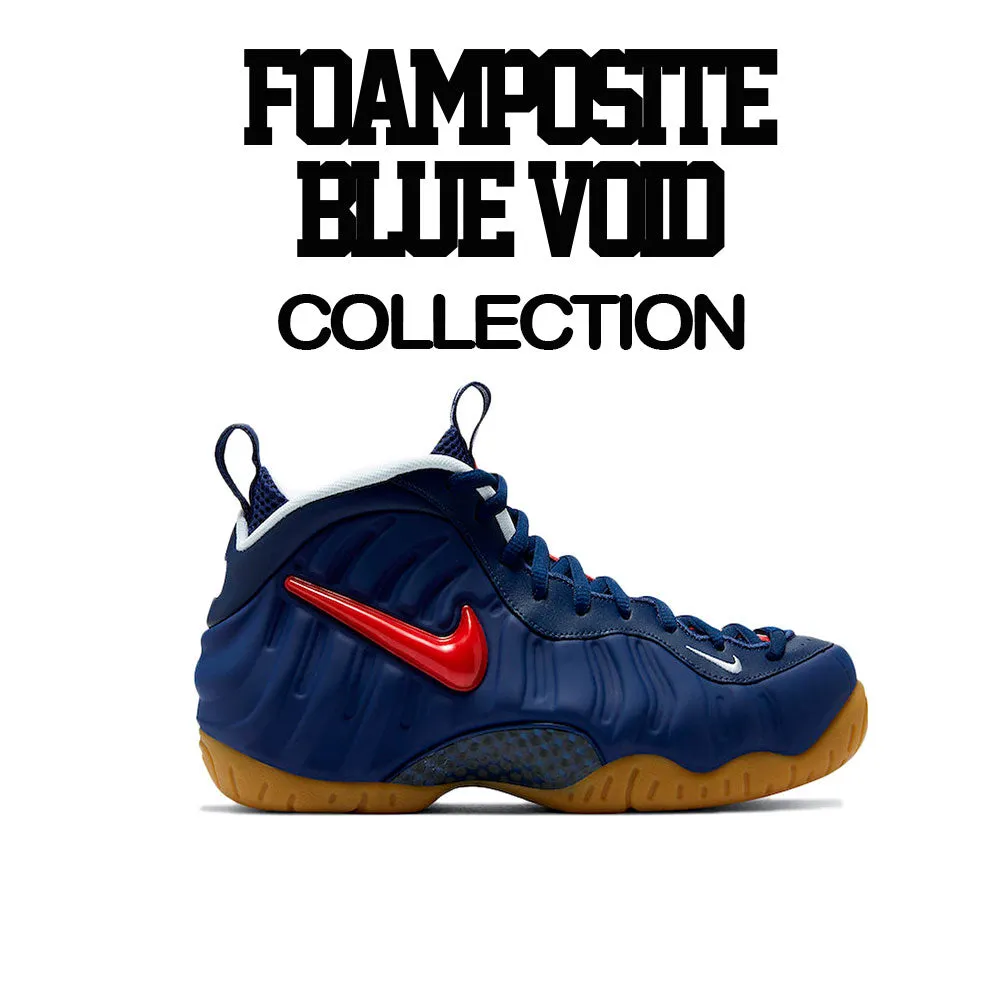 Foamposite Blue Void Shirt - Trust Angel - White