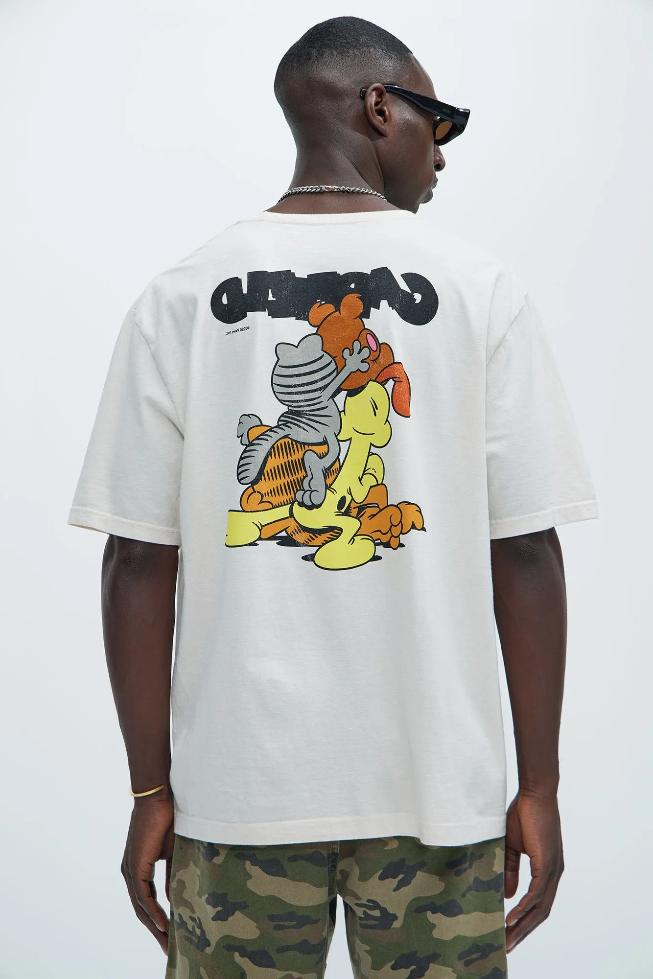 Garfield Family Portrait Short Sleeve Tee - Sand