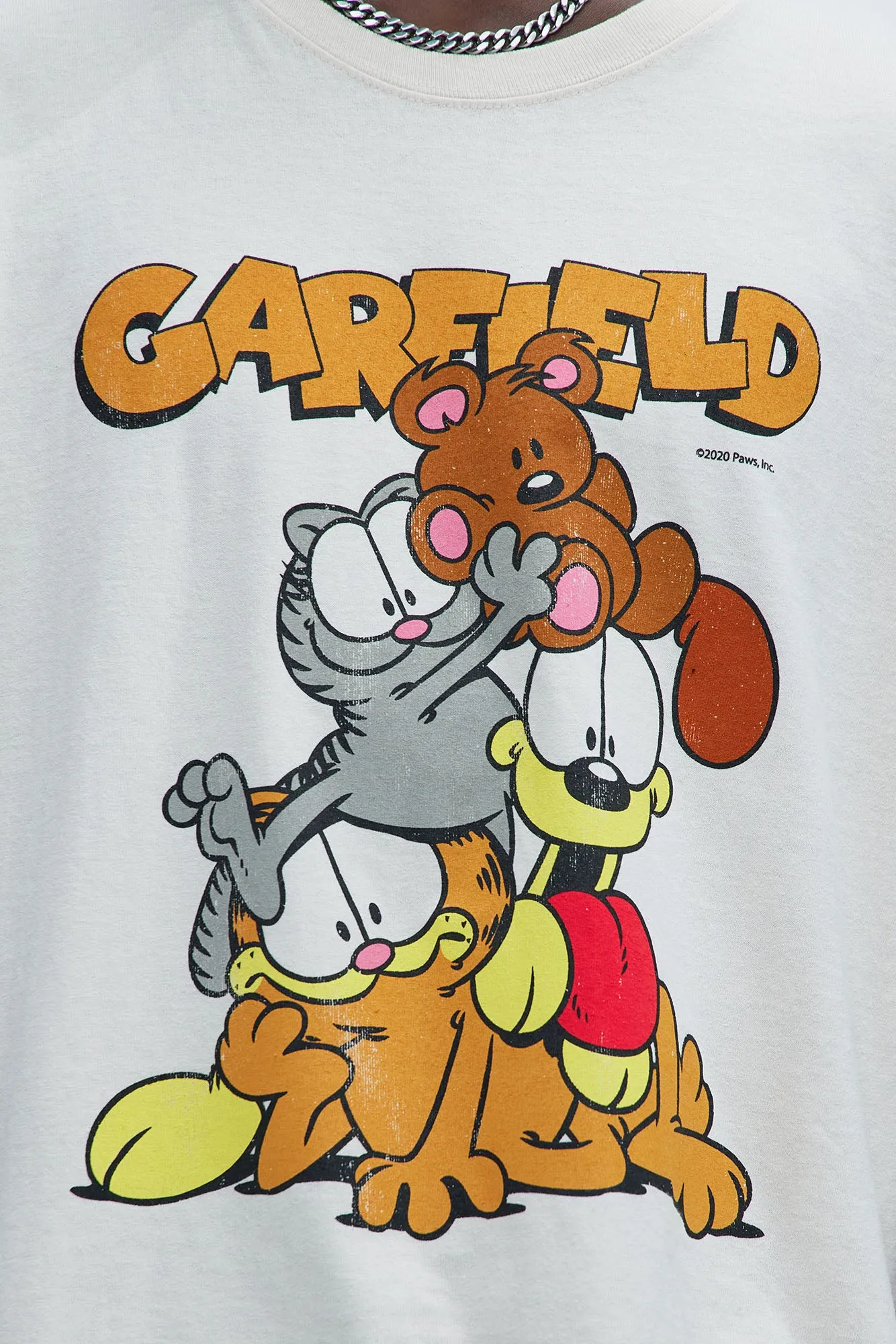 Garfield Family Portrait Short Sleeve Tee - Sand