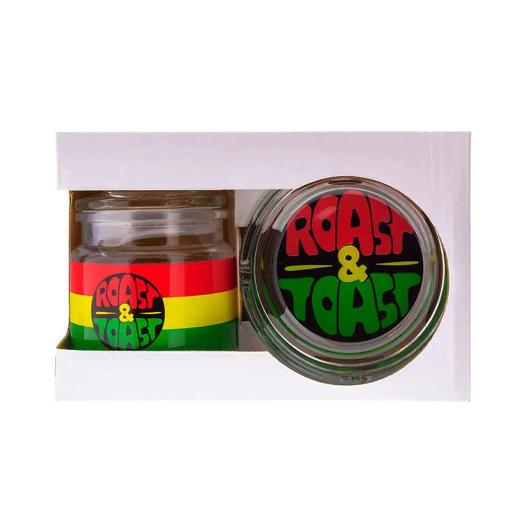 Glass Stash Jar & Ashtray Set